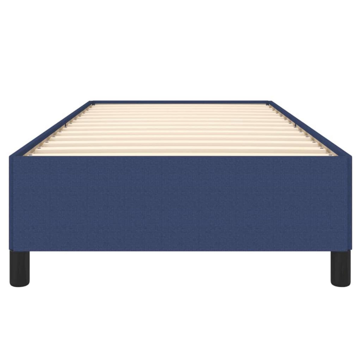 VIDAXL Cadre de lit sans matelas bleu 90x190 cm tissu