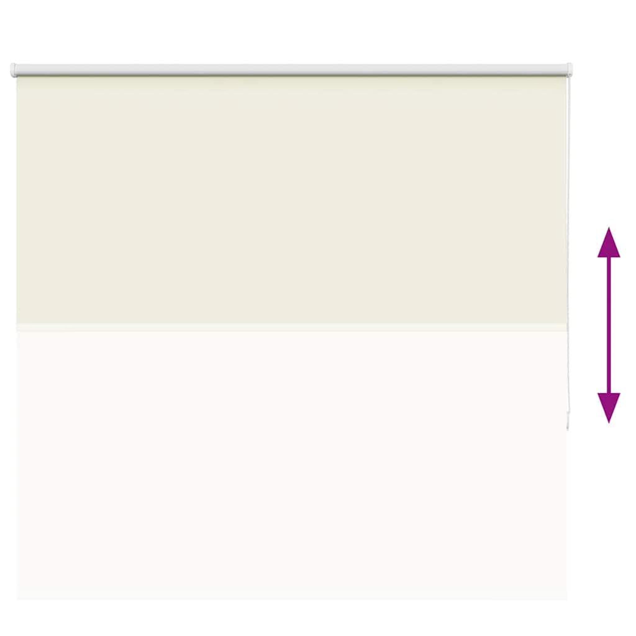 Voir la diapositive 5 : VIDAXL Store enrouleur occultant blanc casse largeur du tissu 146,6 cm