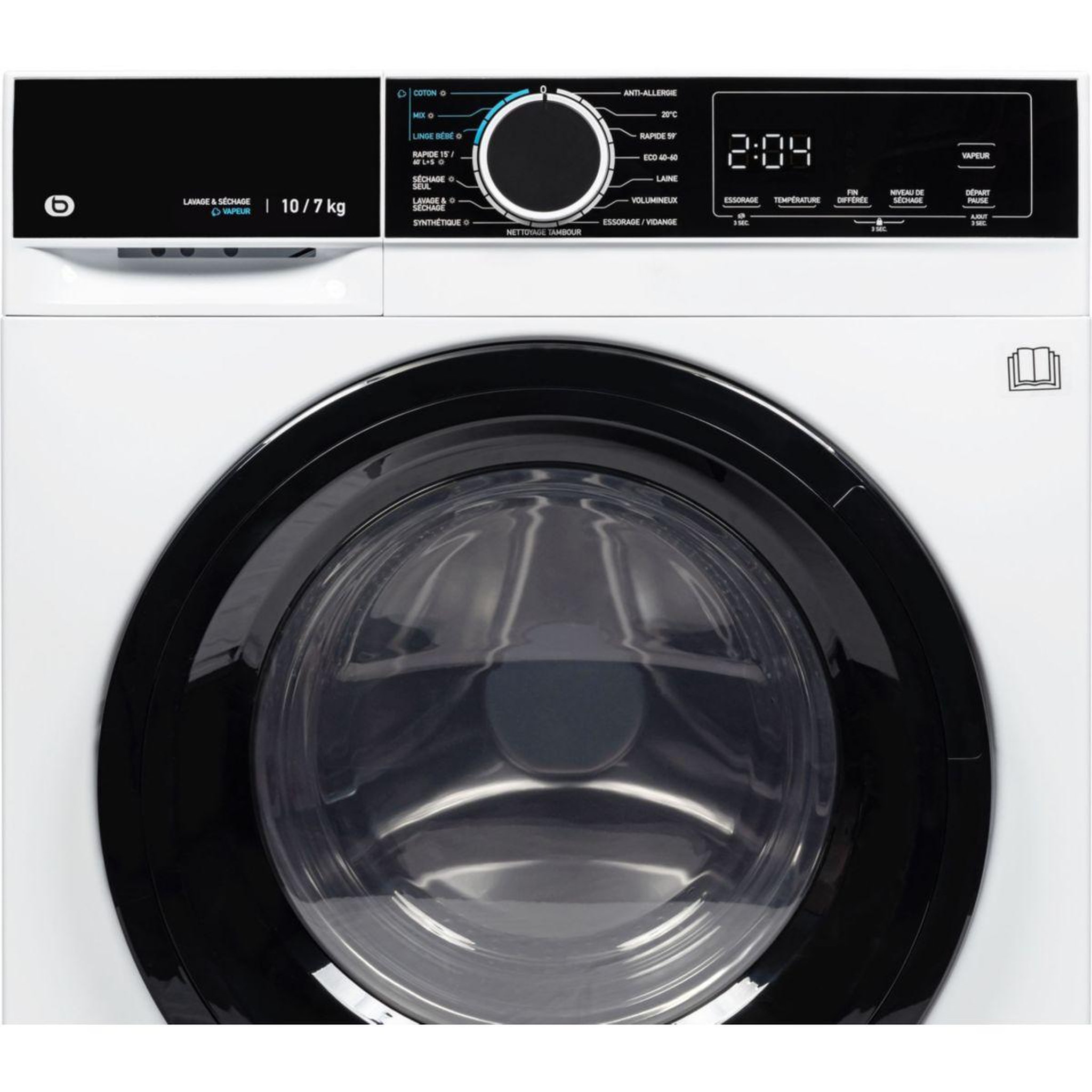 Voir la diapositive 4 : ESSENTIEL B Lave linge séchant hublot els107-1b