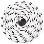 Voir la diapositive 2 : VIDAXL Corde de bateau tresse Blanc 8 mmx100 m Polyester