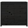 Voir la diapositive 4 : VIDAXL Armoire laterale Noir 100x40x90 cm Bois de pin massif