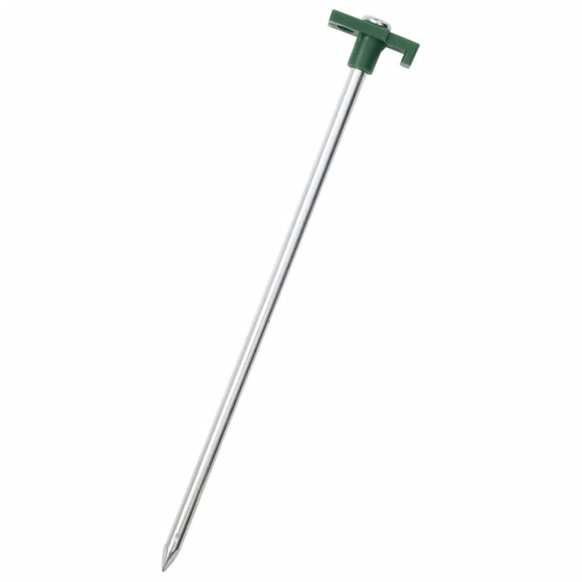 VIDAXL Piquets de tente 24 pcs 25 cm 7 mm acier galvanise et PP