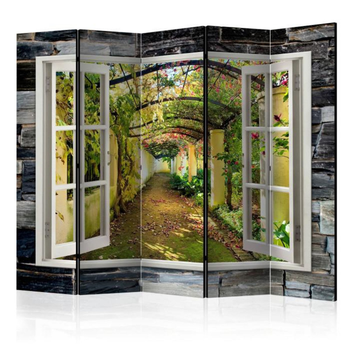 Paris Prix Paravent 5 Volets  Secret Garden  172x225cm