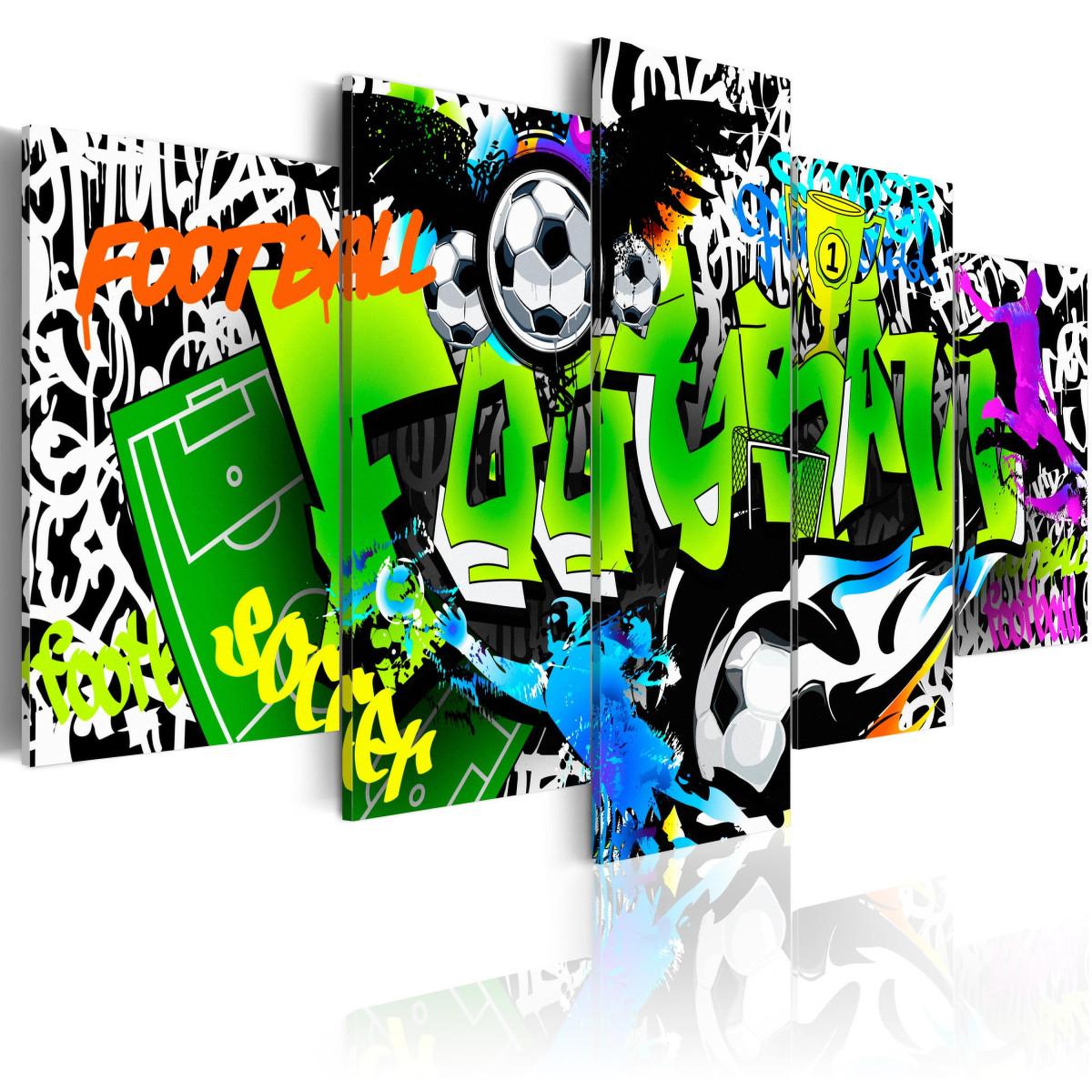Paris Prix Tableau imprimé  sports games. Coloris disponibles : Multicolore