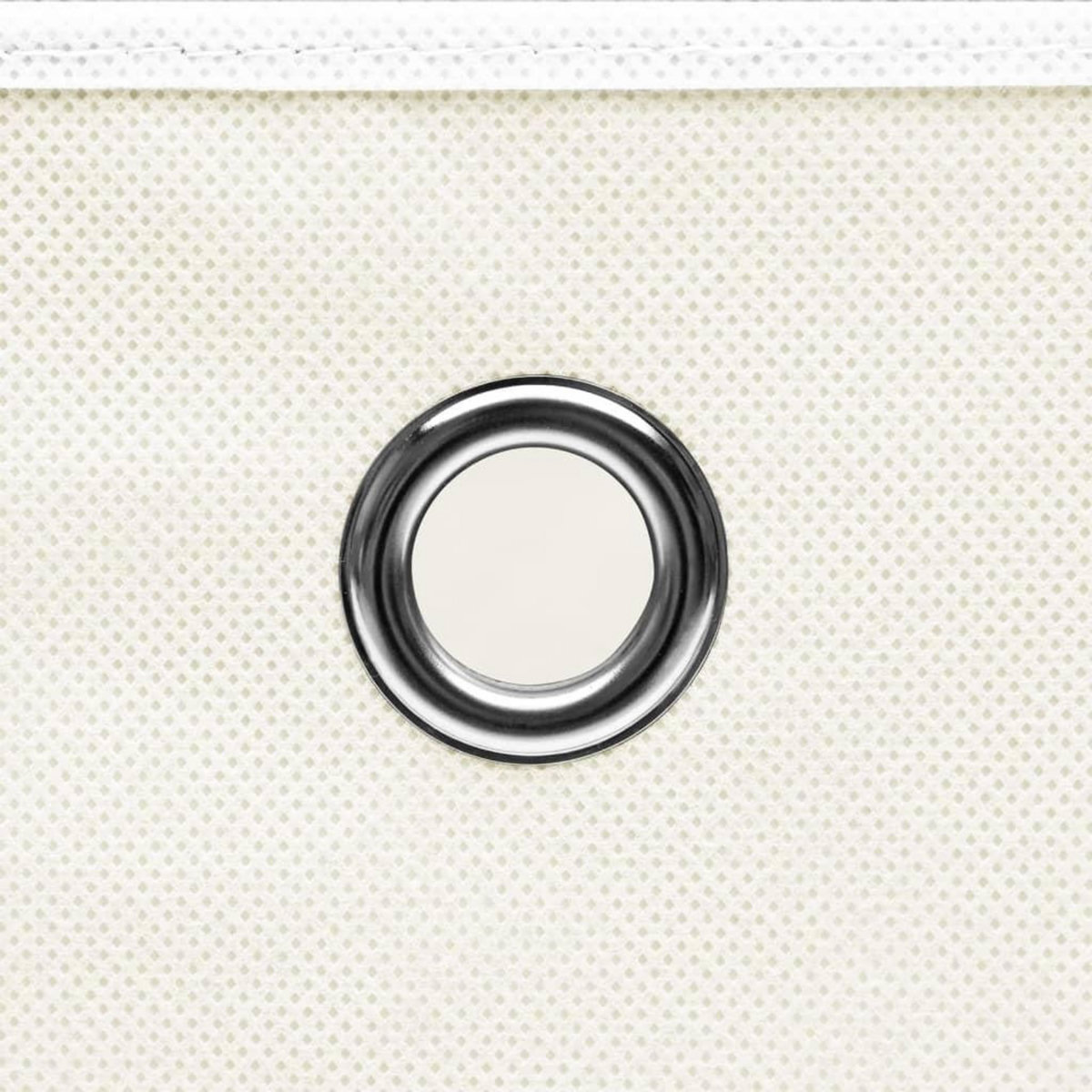 VIDAXL Boîtes de rangement avec couvercles 4pcs Blanc 32x32x32cm Tissu