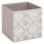 Voir la diapositive 2 : FIVE Lot de 6 boites de rangement BOHEMA - L. 31 x l.31 x H. 31 cm - Beige