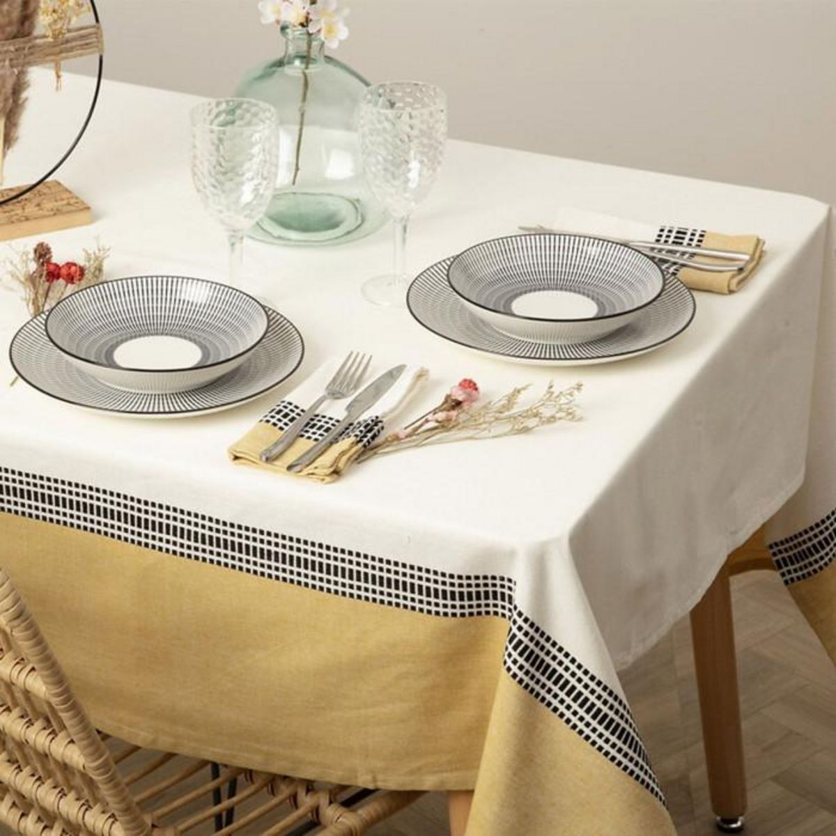 ATMOSPHERA Nappe d'intérieur en coton