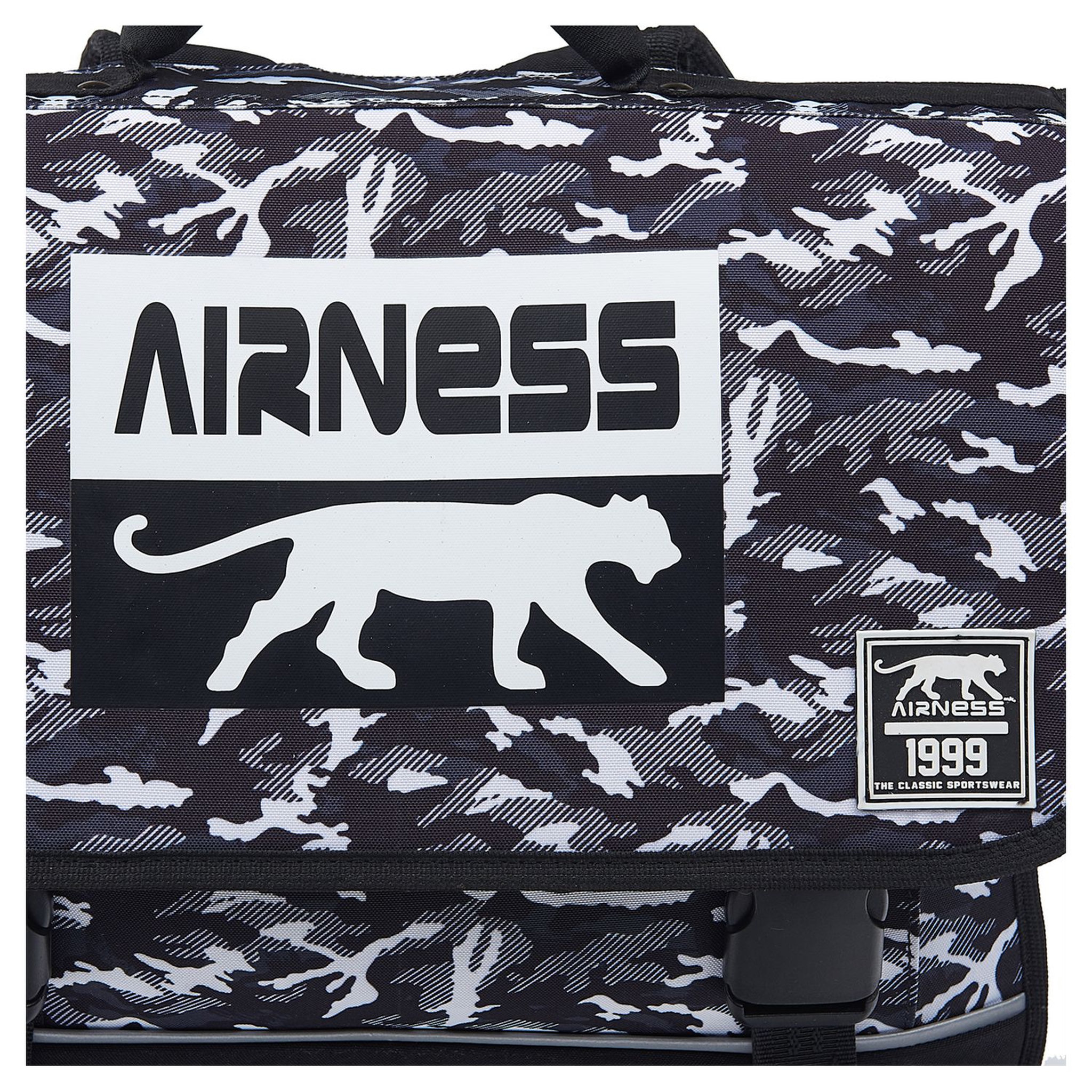 Voir la diapositive 5 : AIRNESS Cartable 41 cm noir et blanc AIRNESS LIBERTY