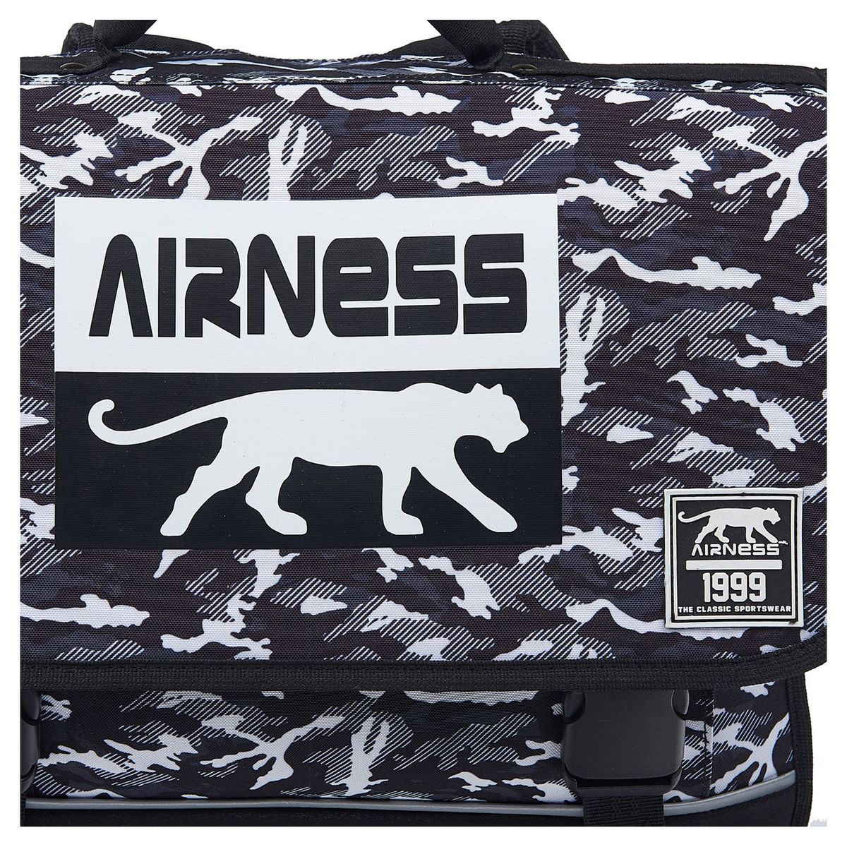 AIRNESS Cartable 41 cm noir et blanc AIRNESS LIBERTY