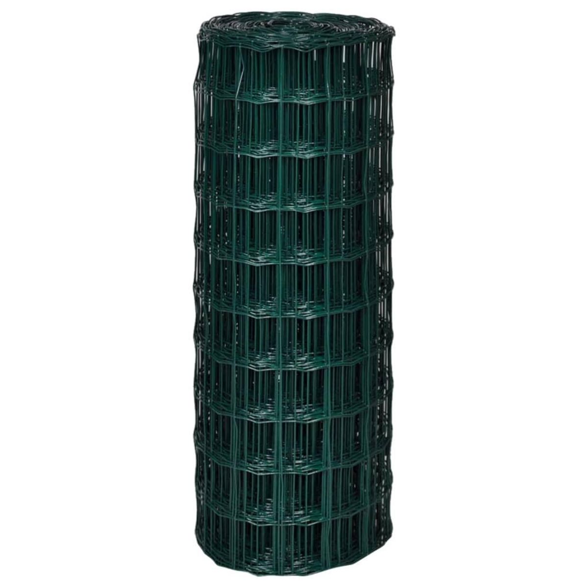 VIDAXL Cloture euro Acier 10 x 1,0 m Vert