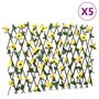 Voir la diapositive 1 : VIDAXL vidaXL Treillis de lierre artificiel extensible 5 pcs jaune 180x60 cm