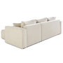 Voir la diapositive 5 : BEST MOBILIER Topaze - canapé d'angle déhoussable réversible 4 places en tissu