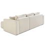 Voir la diapositive 5 : BEST MOBILIER Topaze - canapé d'angle déhoussable réversible 4 places en tissu