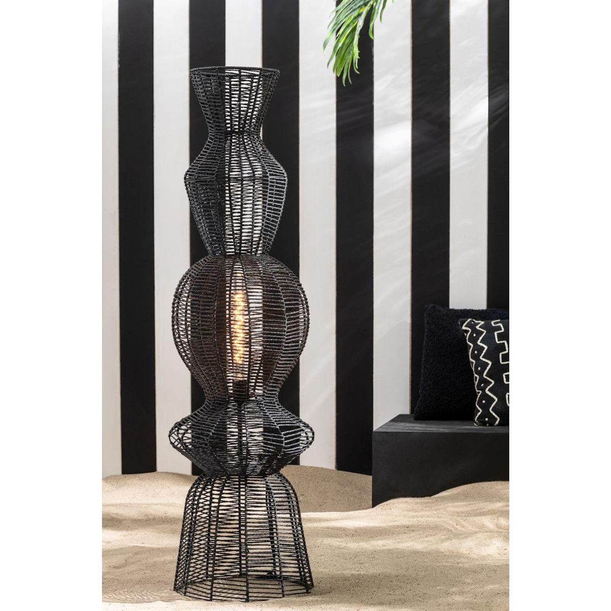 Paris Prix Lampadaire Design Corde  Saul  135cm Noir