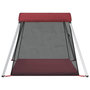 Voir la diapositive 5 : VIDAXL Parc pour bebe avec matelas Rouge Tissu de lin