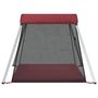 Voir la diapositive 5 : VIDAXL Parc pour bebe avec matelas Rouge Tissu de lin