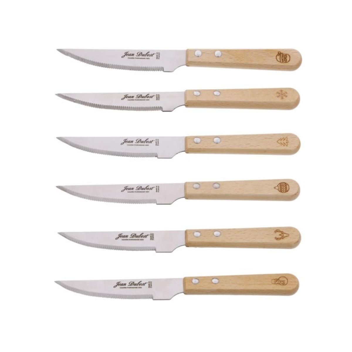 Jean dubost Coffret de 6 couteaux grill - CB10A79SD80311