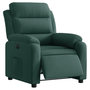 Voir la diapositive 3 : VIDAXL Fauteuil inclinable electrique vert fonce velours