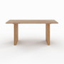 Voir la diapositive 6 : MAISON PAVANE Table rectangulaire en bois d'acacia 6 personnes-Andrea