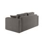Voir la diapositive 4 : BEST MOBILIER Topaze - canapé droit 2 places - en velours texturé