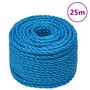 Voir la diapositive 1 : VIDAXL Corde de travail Bleu 24 mm 25 m polypropylene