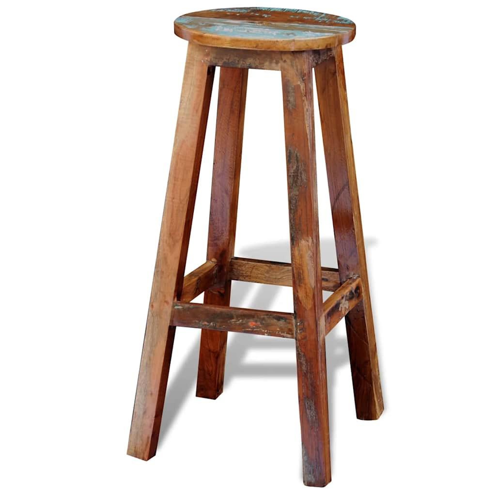 Voir la diapositive 6 : VIDAXL Tabouret de bar Bois de recuperation massif