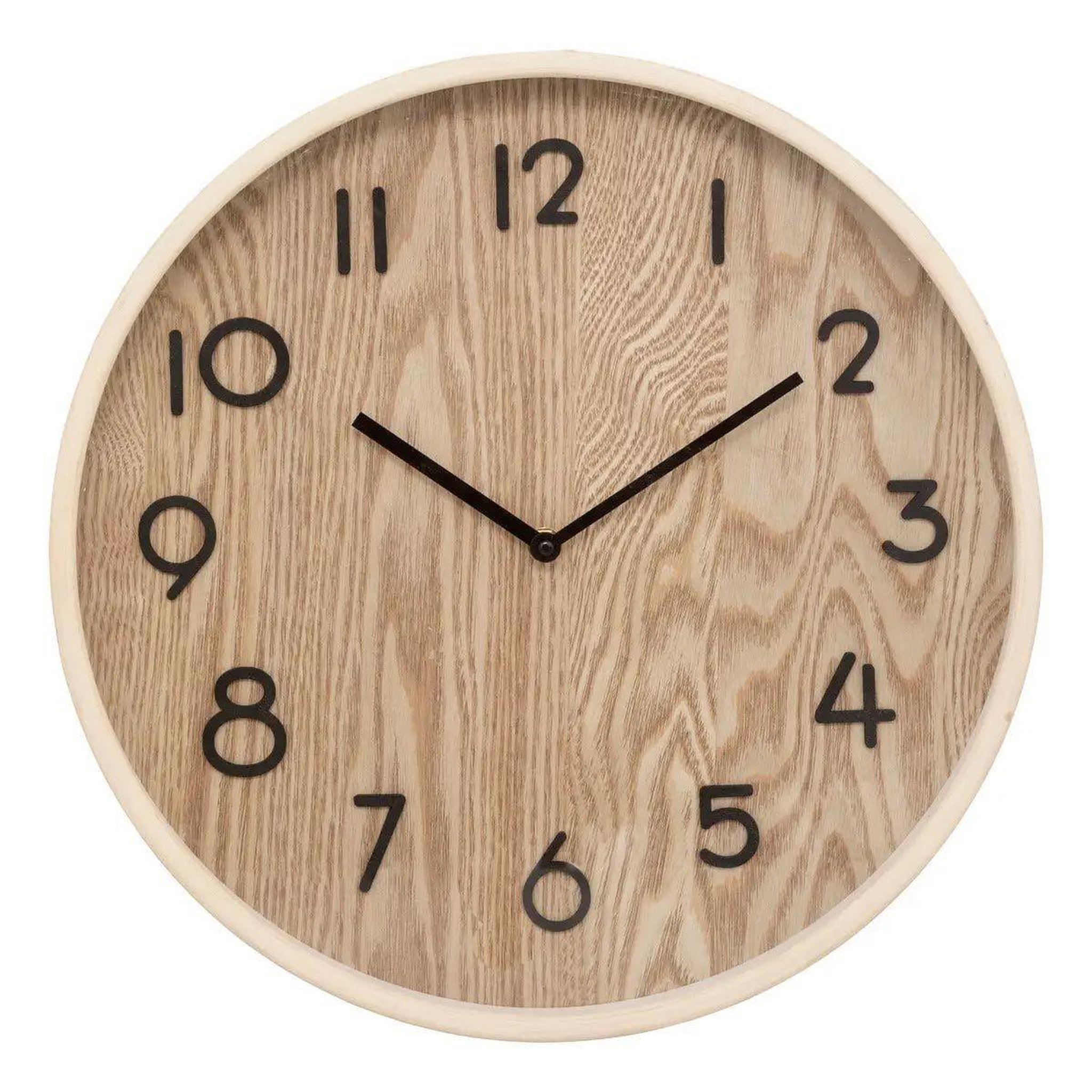 ATMOSPHERA Horloge murale design  ivana  38cm naturel