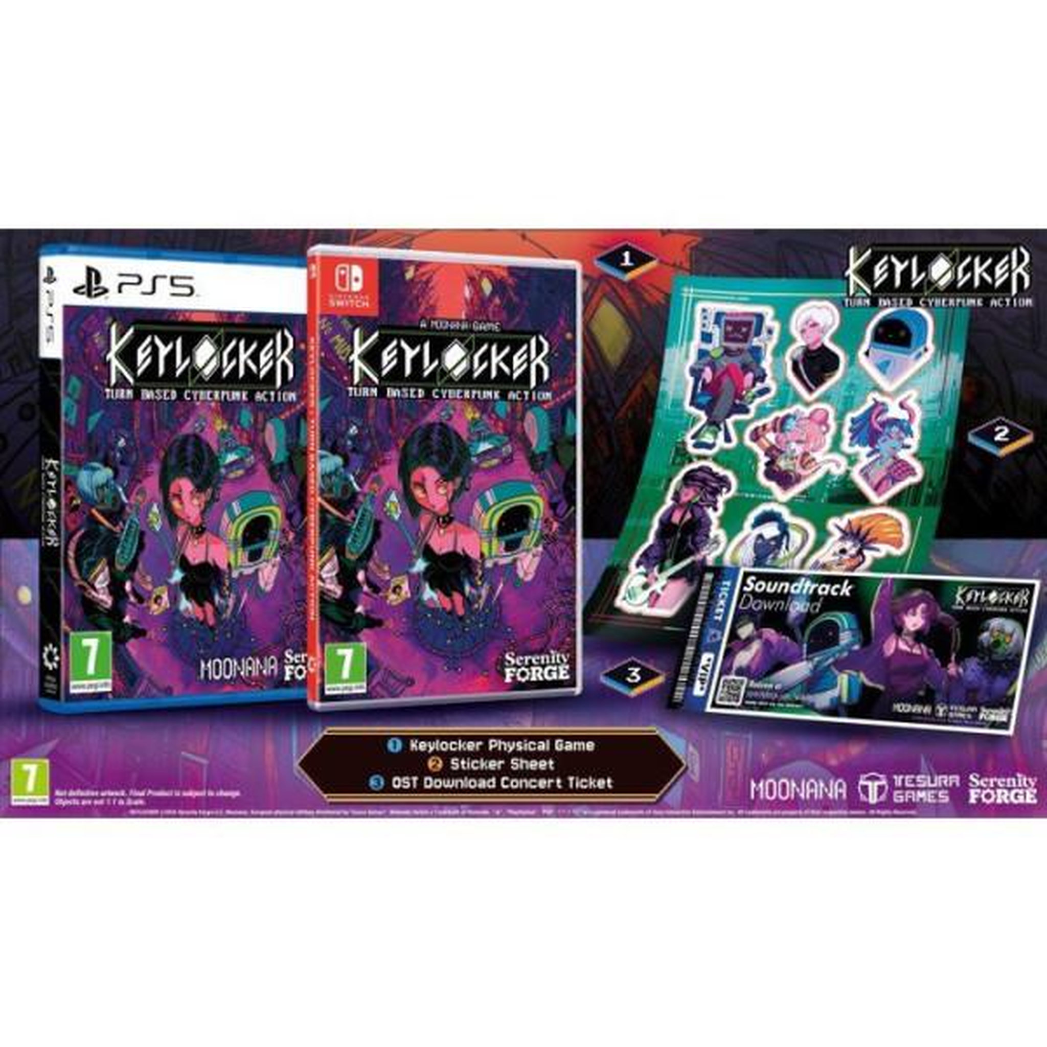 Voir la diapositive 2 : Just for games Keylocker | Turn Based Cyberpunk Action - Jeu PS5