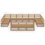 Voir la diapositive 3 : VIDAXL Salon de jardin 13 pcs bois de pin massif