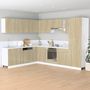 Voir la diapositive 3 : VIDAXL Armoire a four Chene sonoma 60x46x81,5 cm Agglomere