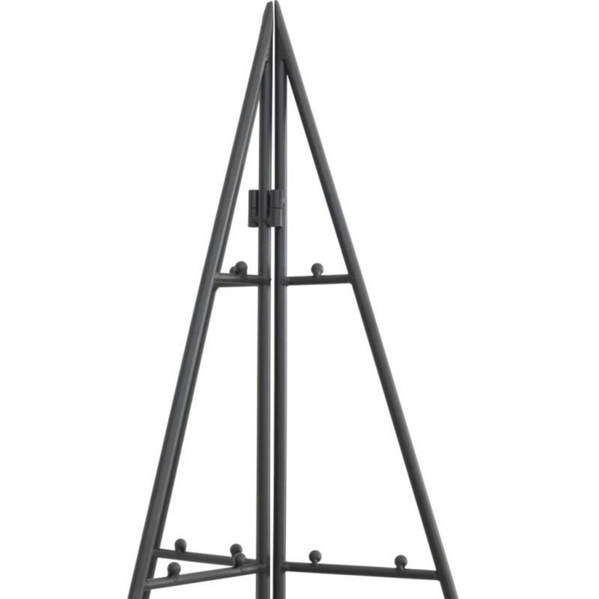 VIDAXL Arbre de Noël en métal pour décoration noir 180 cm