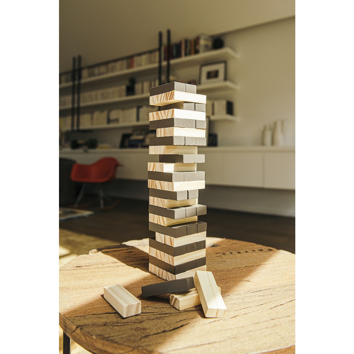 One Two Fun Jeu de construction - Tour en bois