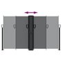 Voir la diapositive 5 : VIDAXL Auvent lateral retractable noir 140x600 cm