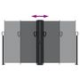 Voir la diapositive 5 : VIDAXL Auvent lateral retractable noir 140x600 cm