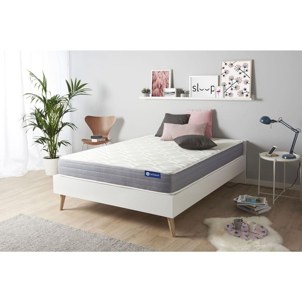 ACTISOM ACTISOM Matelas mémoire de forme 140x190 cm 5zones de confort