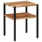 VIDAXL Table d'appoint 35x35x45 cm bois massif d'acacia et fer