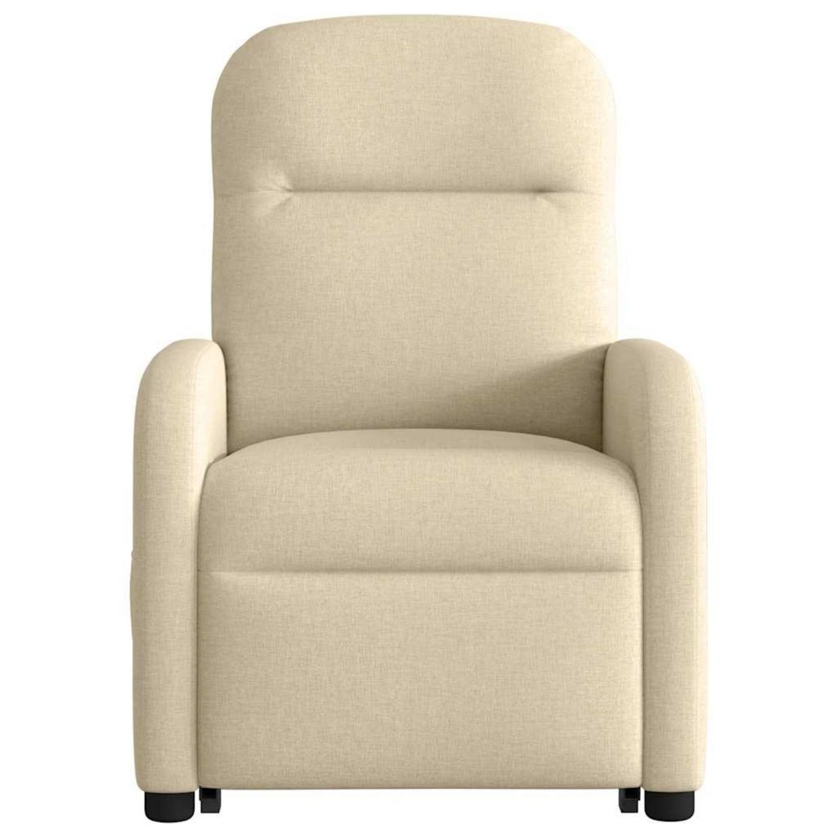 VIDAXL Fauteuil inclinable Creme Tissu