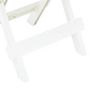 Voir la diapositive 5 : VIDAXL Table pliable de jardin blanc 45x43x50 cm plastique