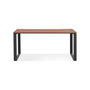 Voir la diapositive 2 : Paris Prix Bureau Design  Abigano  160cm Noyer & Noir