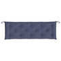 Voir la diapositive 5 : VIDAXL Coussins de banc de jardin lot de 2 bleu marine 150x50x7 cm