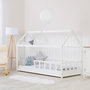 Voir la diapositive 2 : HomeStyle4U Lit D'Enfant 90x200 cm Lit Cabane Montessori avec Barriere