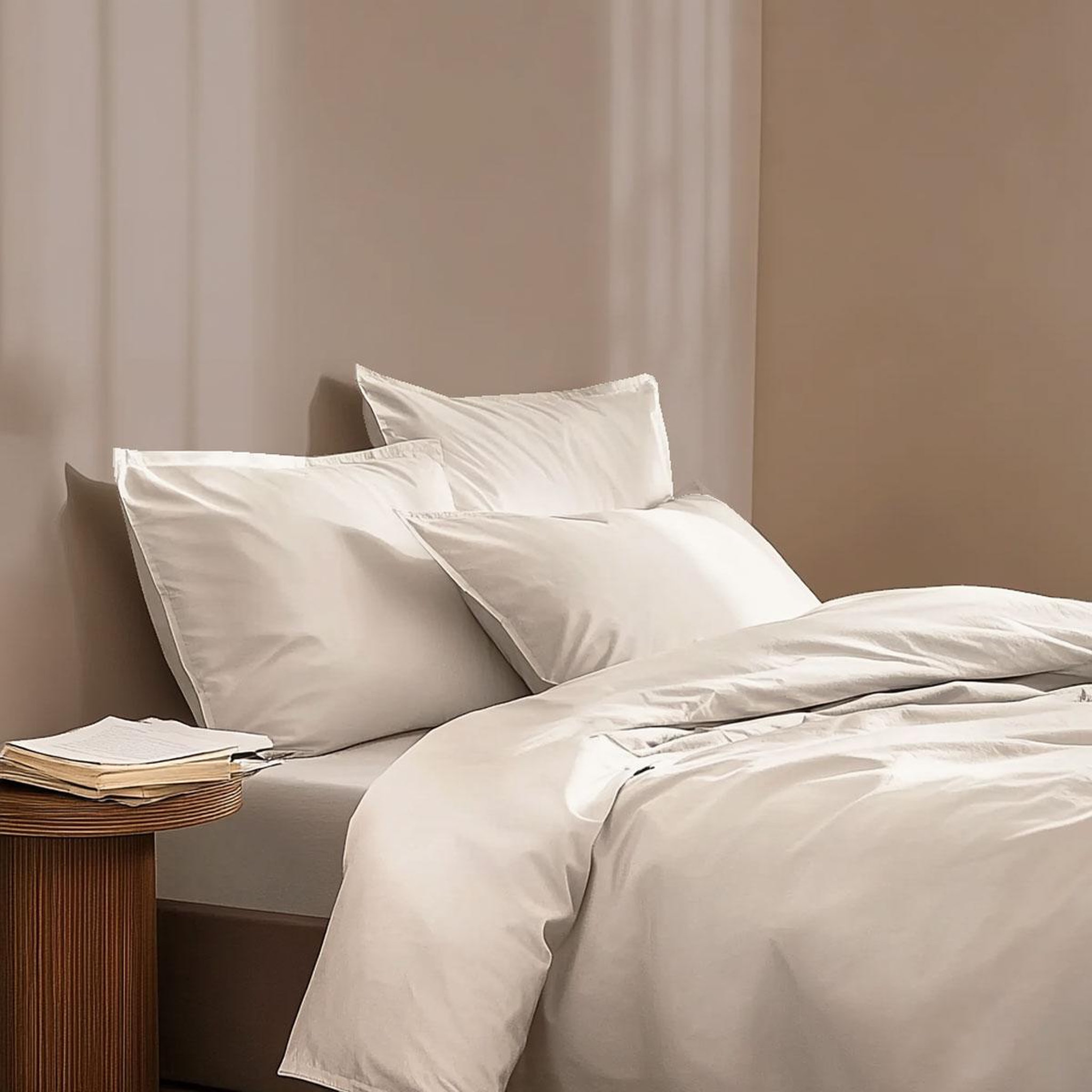 Voir la diapositive 2 : DODO Drap housse Coton BIO Ivoire