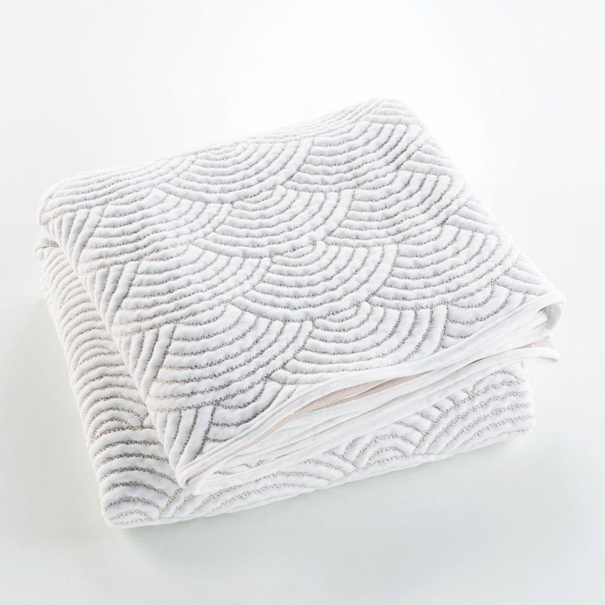 Paris Prix Couvre-Lit & 2 Housses de Coussin  Cassandra  220x240cm Naturel