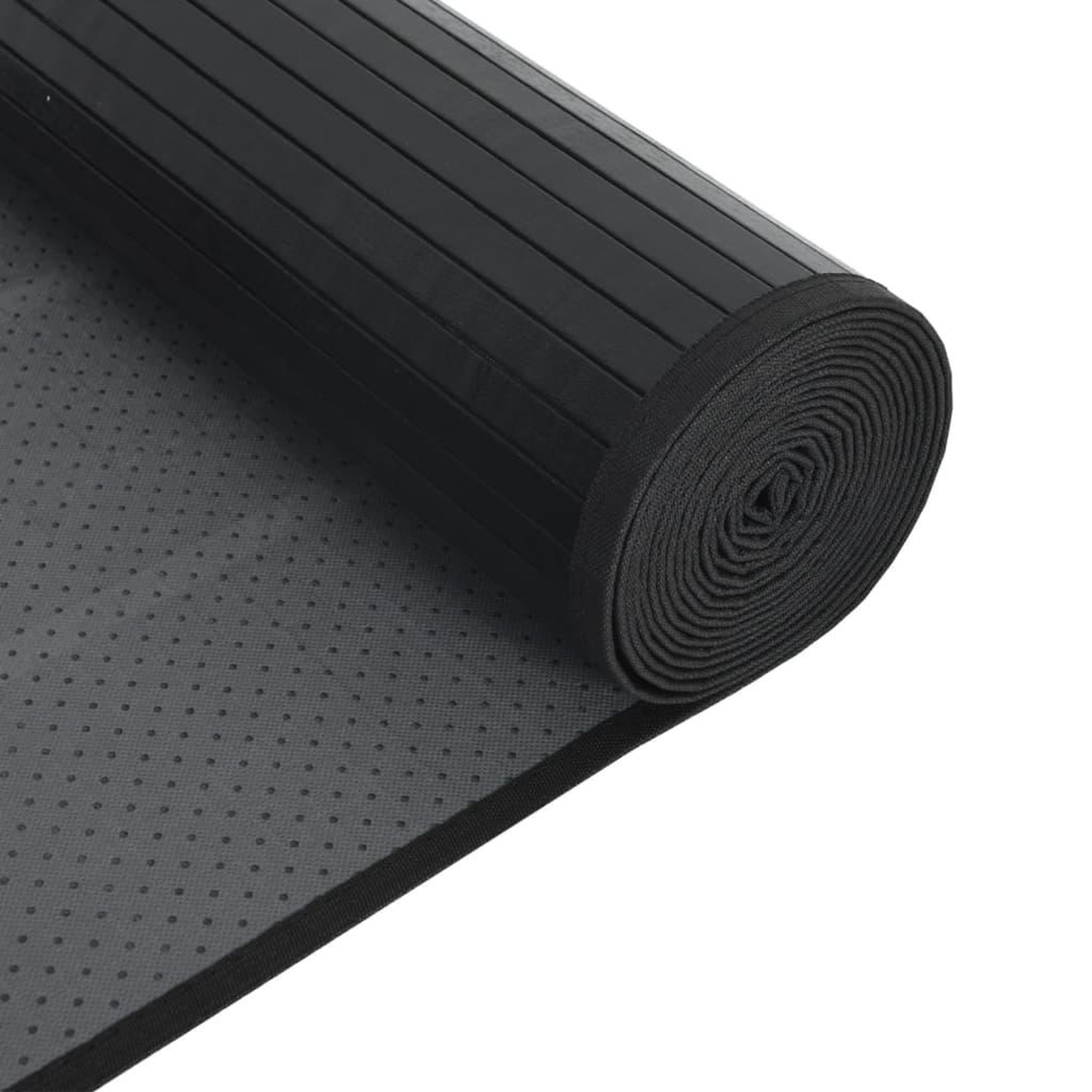 Voir la diapositive 5 : VIDAXL Tapis rectangulaire noir 60x1000 cm bambou