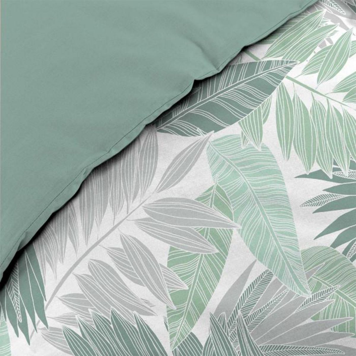 Paris Prix Parure de Lit 3 Pièces  Epicea  240x220cm Vert