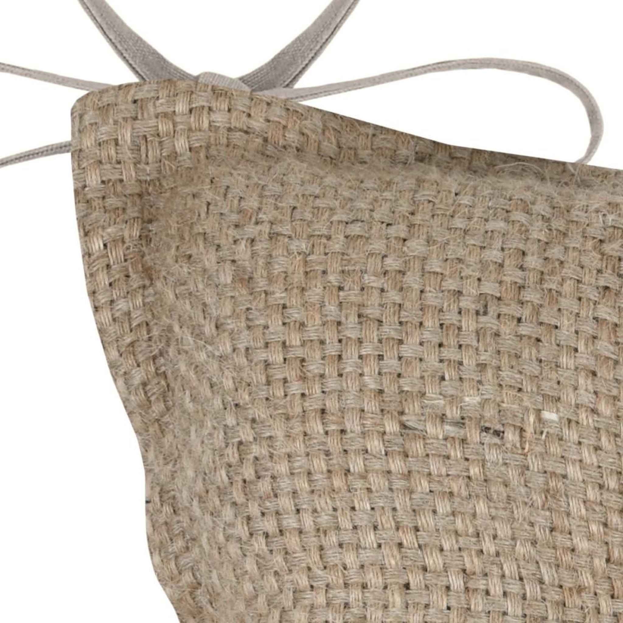 Voir la diapositive 2 : STOF Lot de 4 galettes de chaise réversible coton jute Kinogi