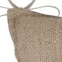 Voir la diapositive 2 : STOF Lot de 4 galettes de chaise réversible coton jute Kinogi