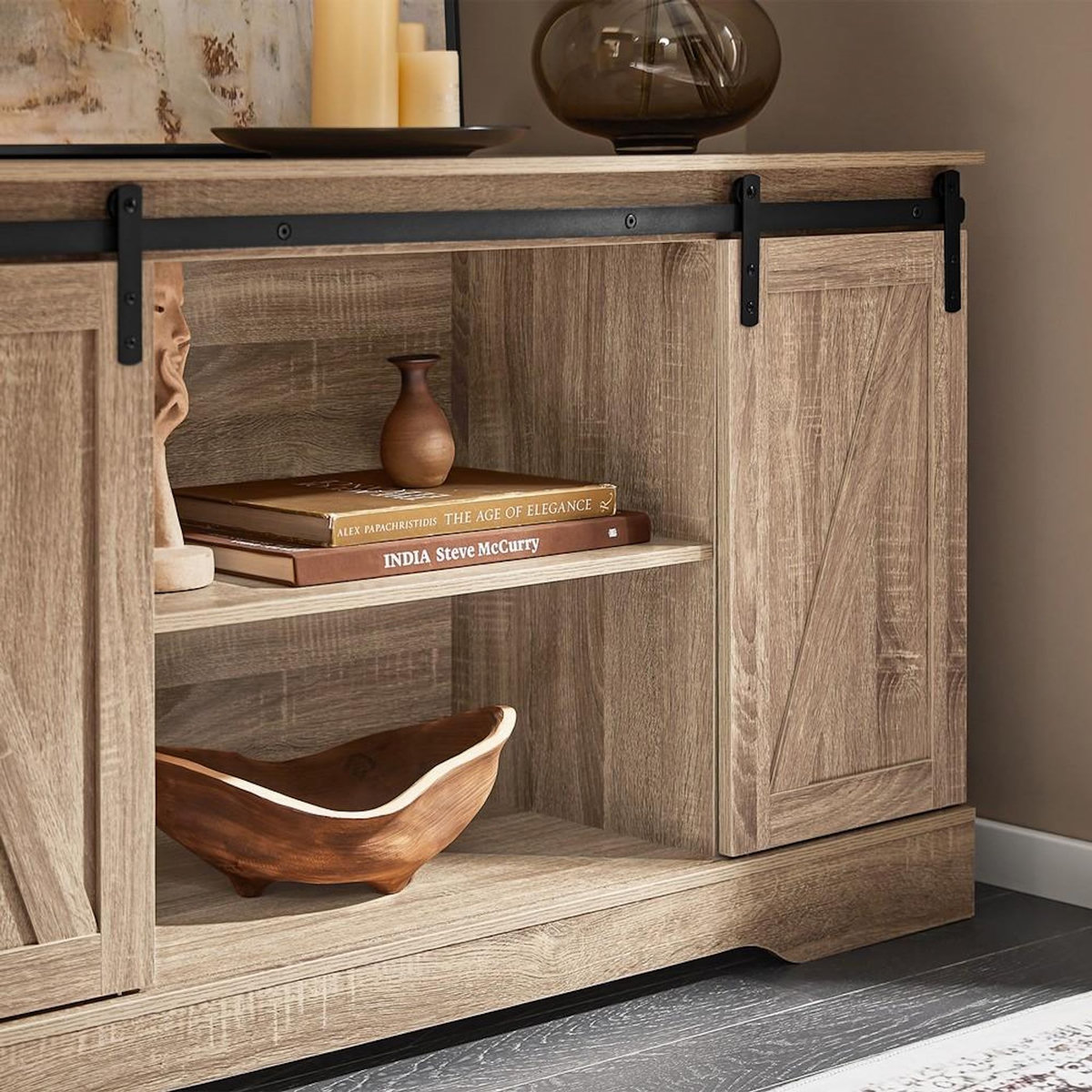 SOBUY SoBuy - Meuble À Chaussures 2 portes - Rustique - FSB60