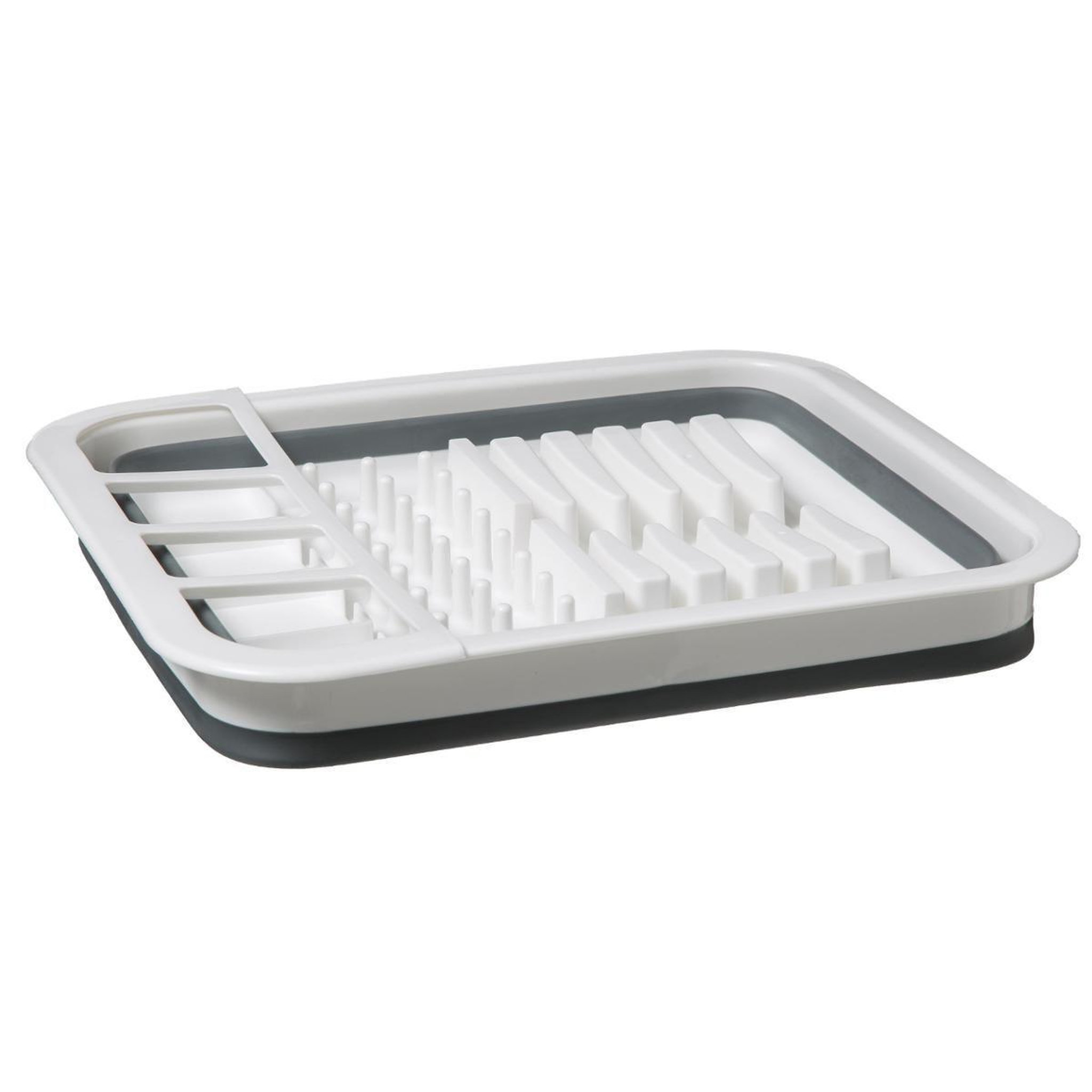 Voir la diapositive 2 : FIVE Égouttoir en silicone  rétractable  35cm gris