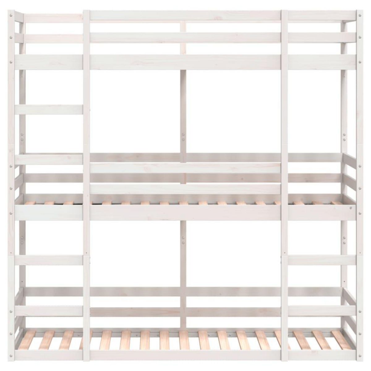 VIDAXL Lit superpose triple sans matelas 80x200 cm bois de pin massif